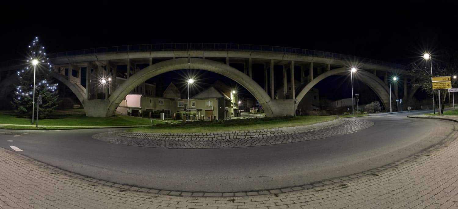 Kreisverkehr Mücheln Viadukt