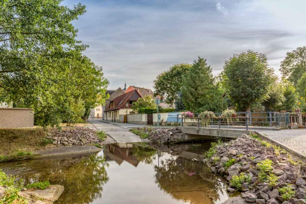 Blick in die Altstadt Mücheln