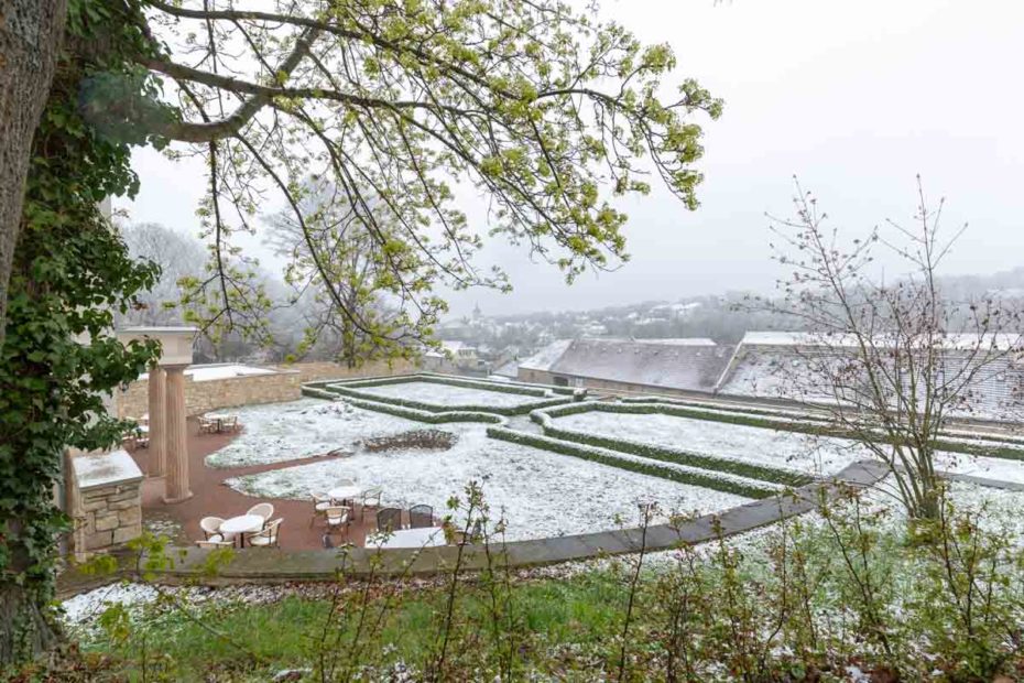 Barockgarten zum Wintereinbruch