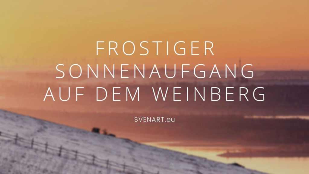 Sonnenaufgang auf dem Weinberg – Januar 2021