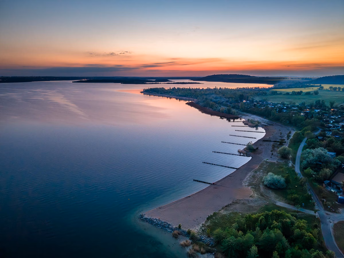 Sonnenuntergang Frankleben Strand